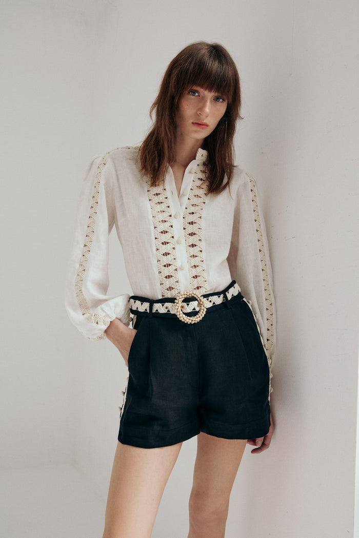 Lea Şort Siyah