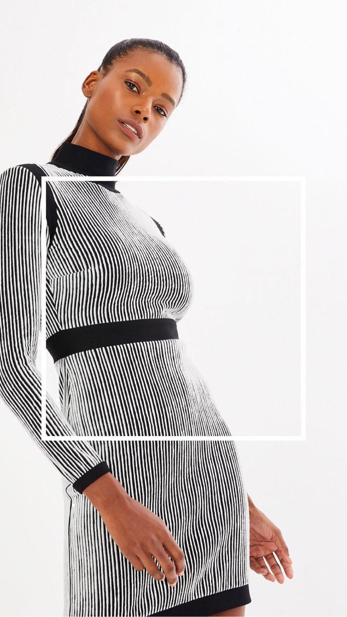 Turtleneck Knit Dress