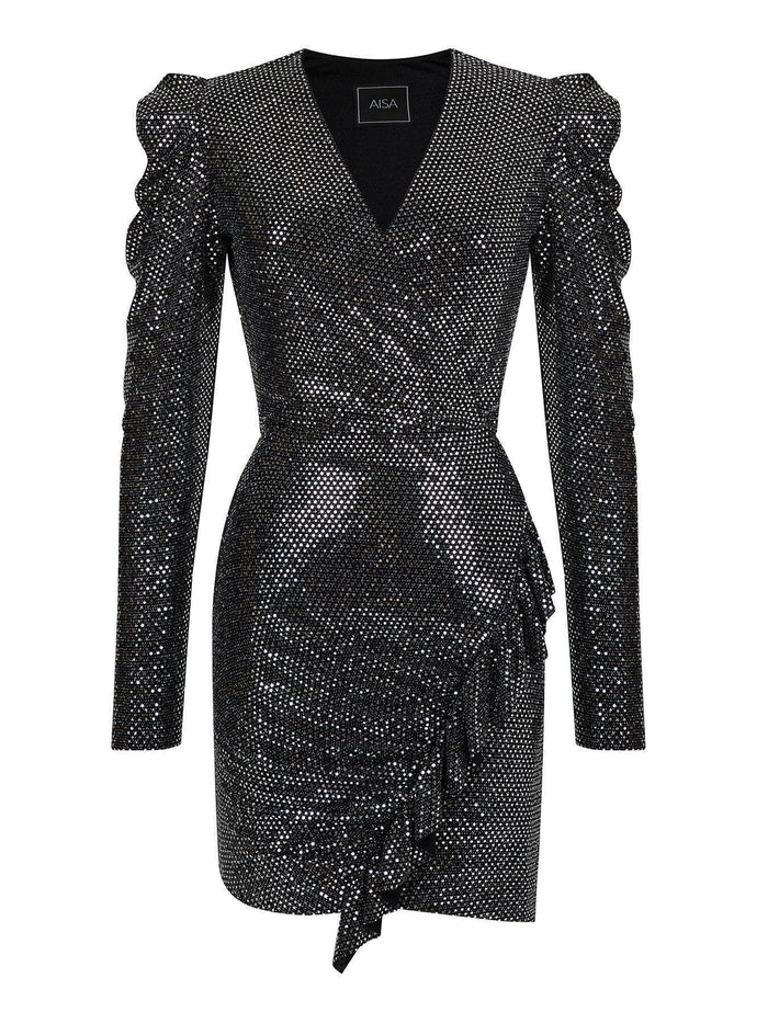 Asymmetrical Dress with Sleeve Detail