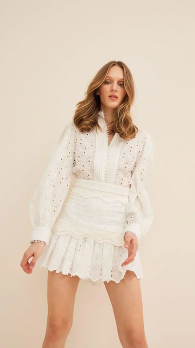 Regina Skirt White