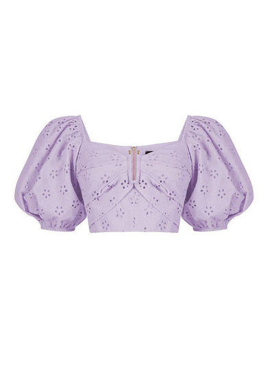 Buckle Detailed Bustier Lilac
