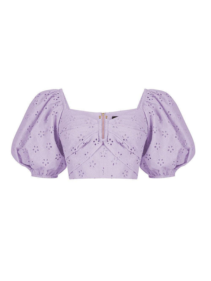 Buckle Detailed Bustier Lilac